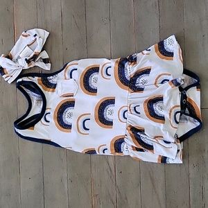 Posh Peanut Rainbow Twirl Bodysuit